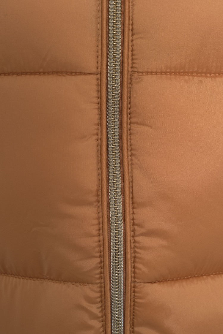 Save The Duck Iris Long Down Jacket With High Collar And Hood