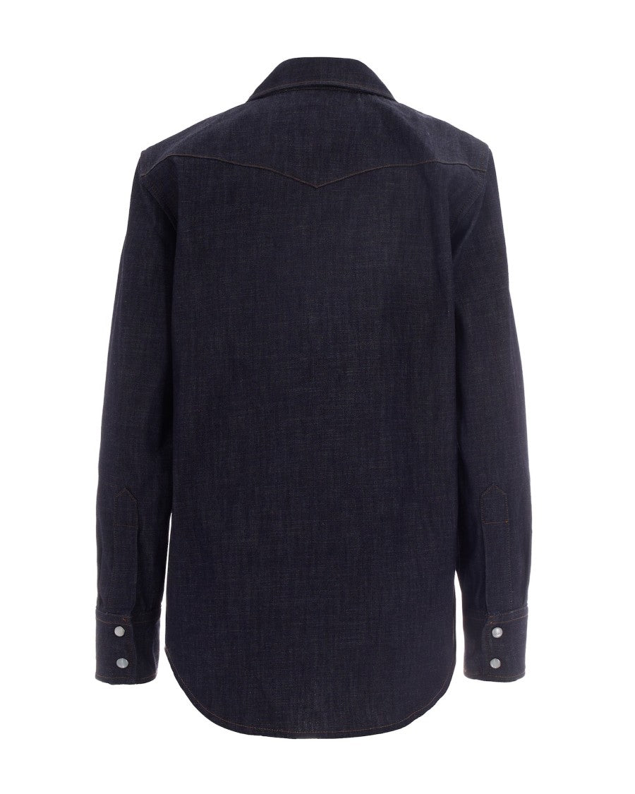 A.P.C. Indigo Western Shirt