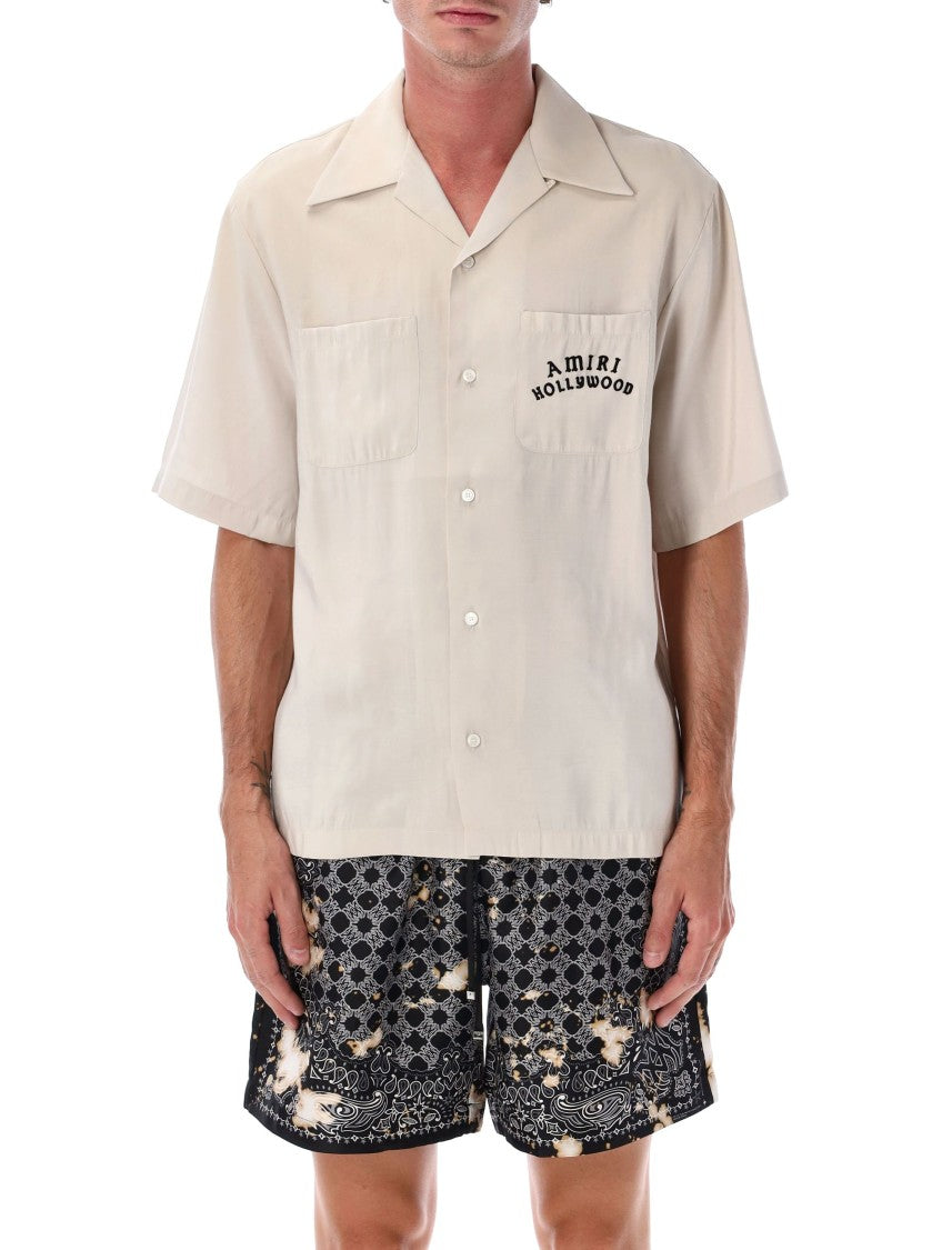 Amiri Hollywood Print Bowling Shirt