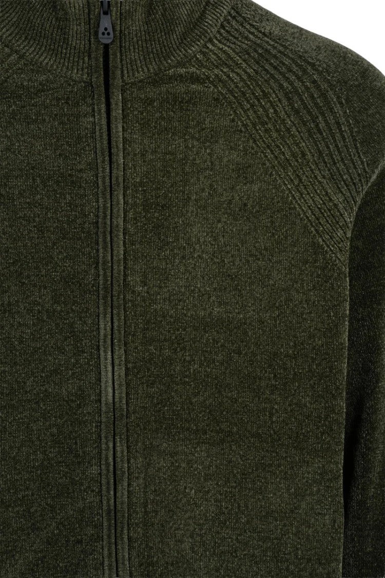 Peuterey Denis Chenille Cardigan - Military Green
