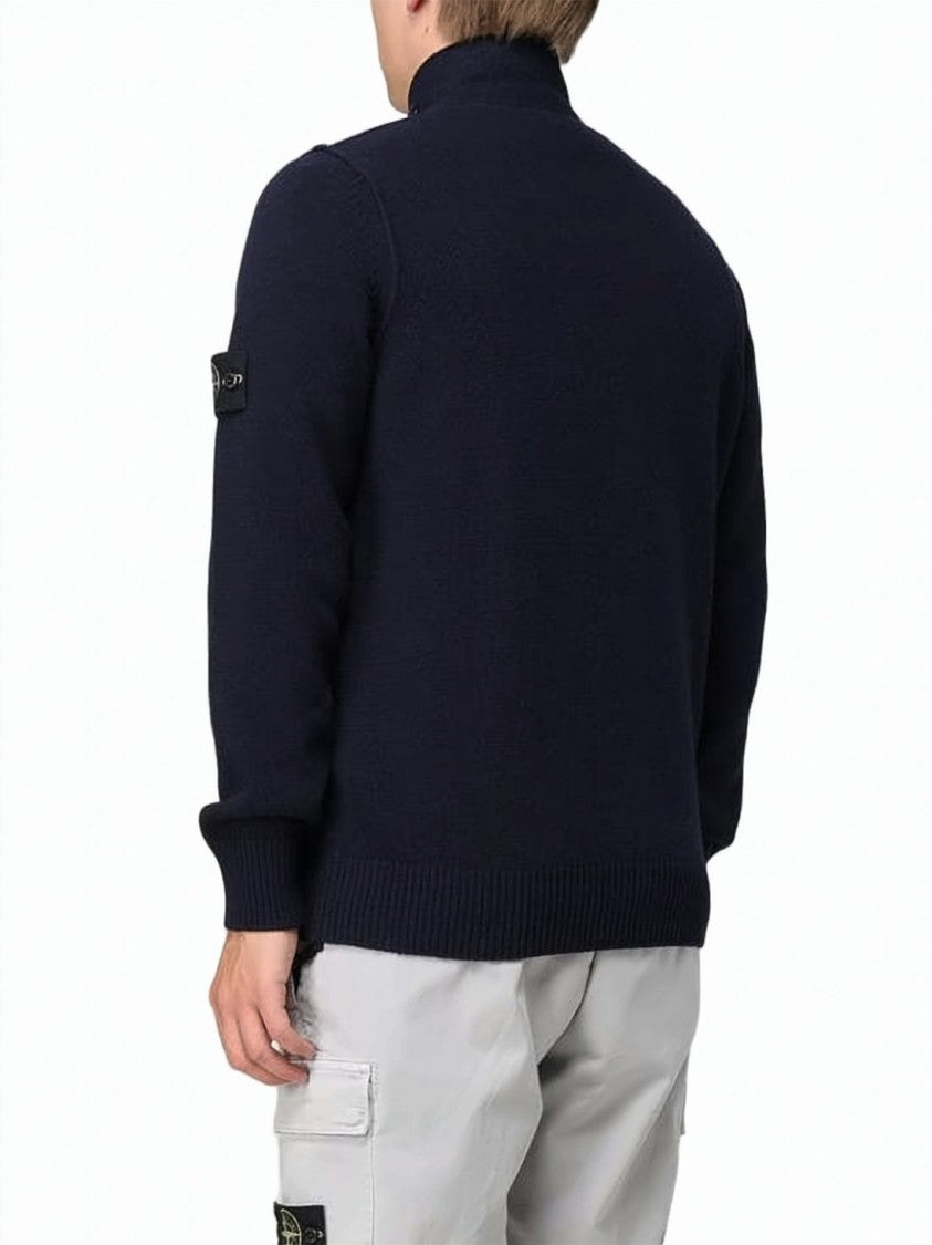 Stone Island Fitted Black Cardigan