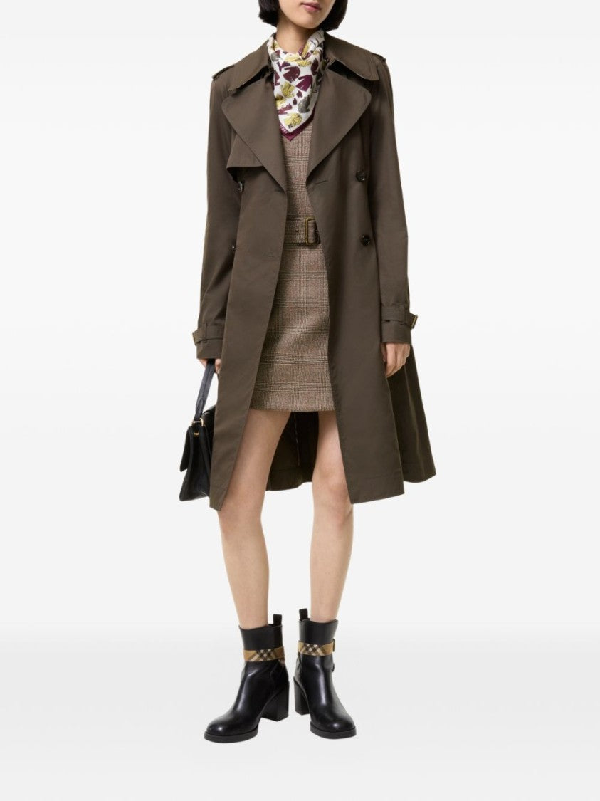 Burberry Wide Lapel Belted Double-Breasted Trench Coat