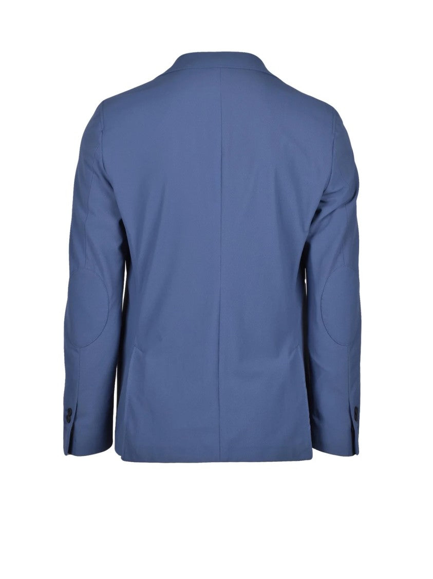 Lebole Blue Polyamide Elastane Stretch Jacket