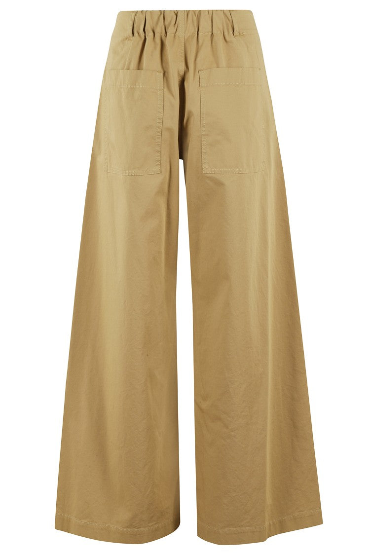 Tela Wide-Leg Pants With Angled Front Pockets