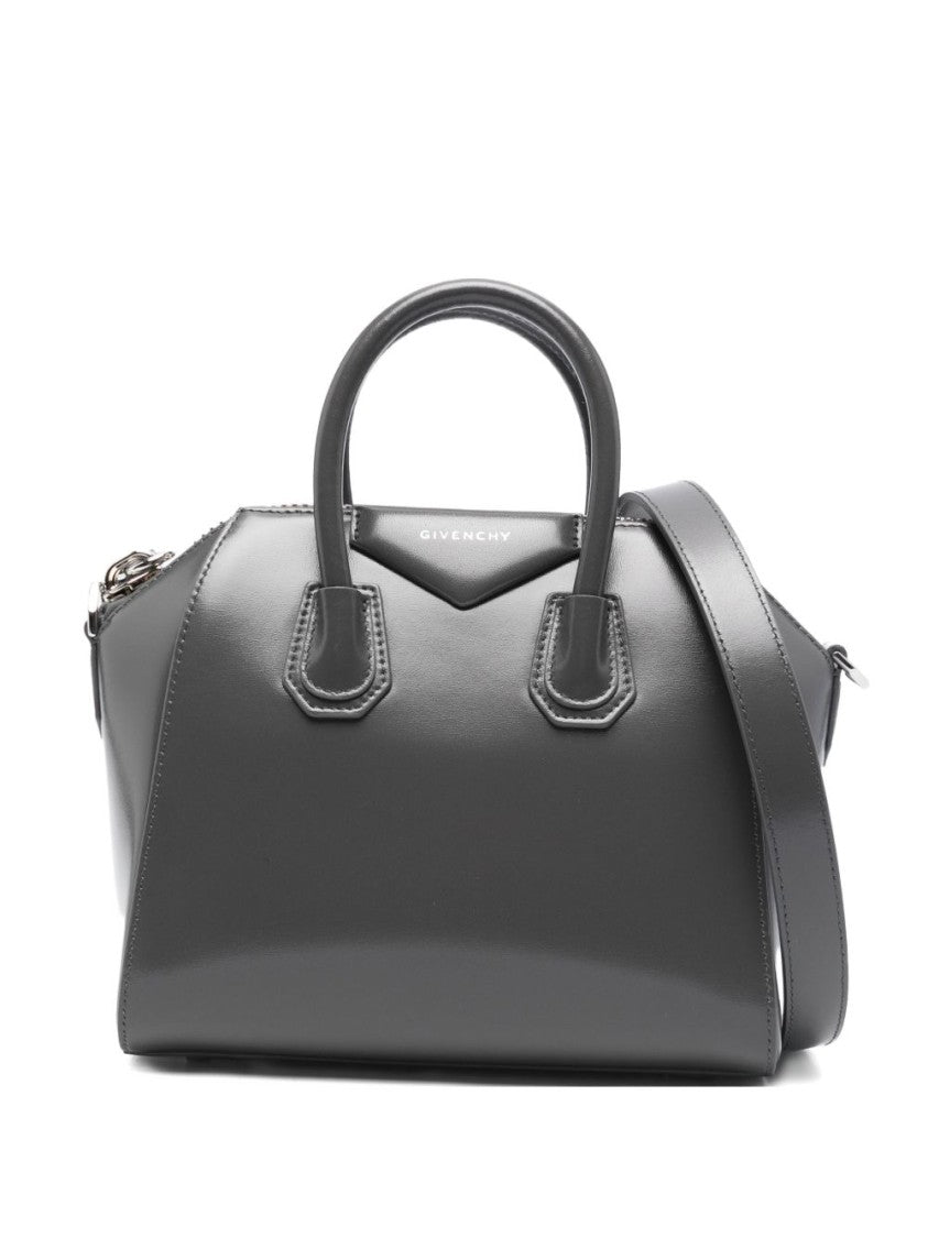 Givenchy Structured Grey Calf Leather Handbag