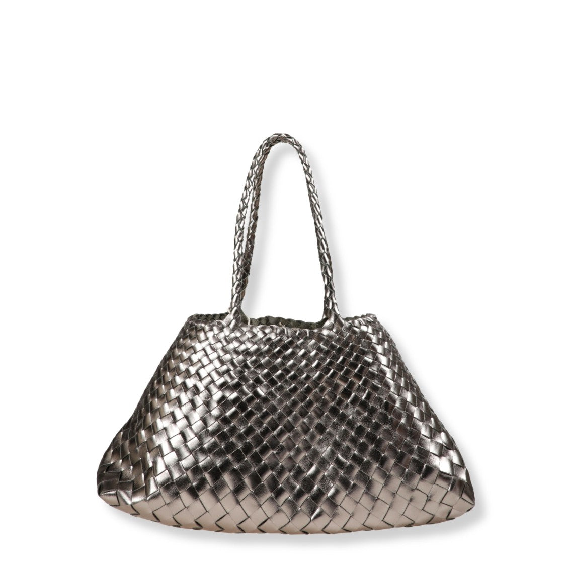 Dragon Diffusion Hand-Woven Leather Tote With Artisanal Braided Detailing