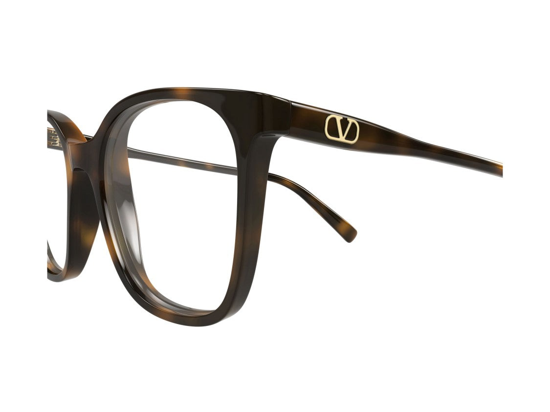 Valentino Gold Vg0019o Tortoiseshell Acetate Oversized Eyeglasses
