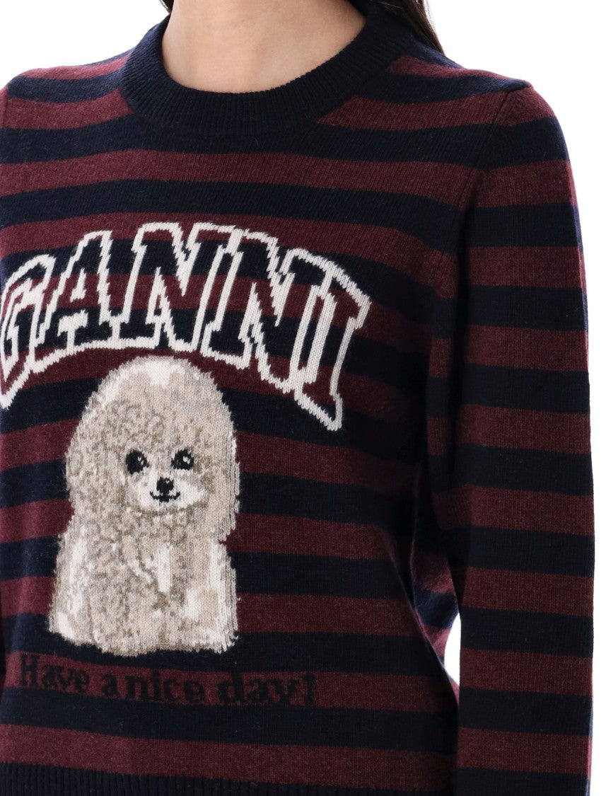 Ganni Striped Poodle Jumper
