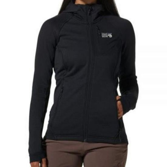 Mountain Hardwear Fitted Activewear Jacket With Hood And Textured Fabric