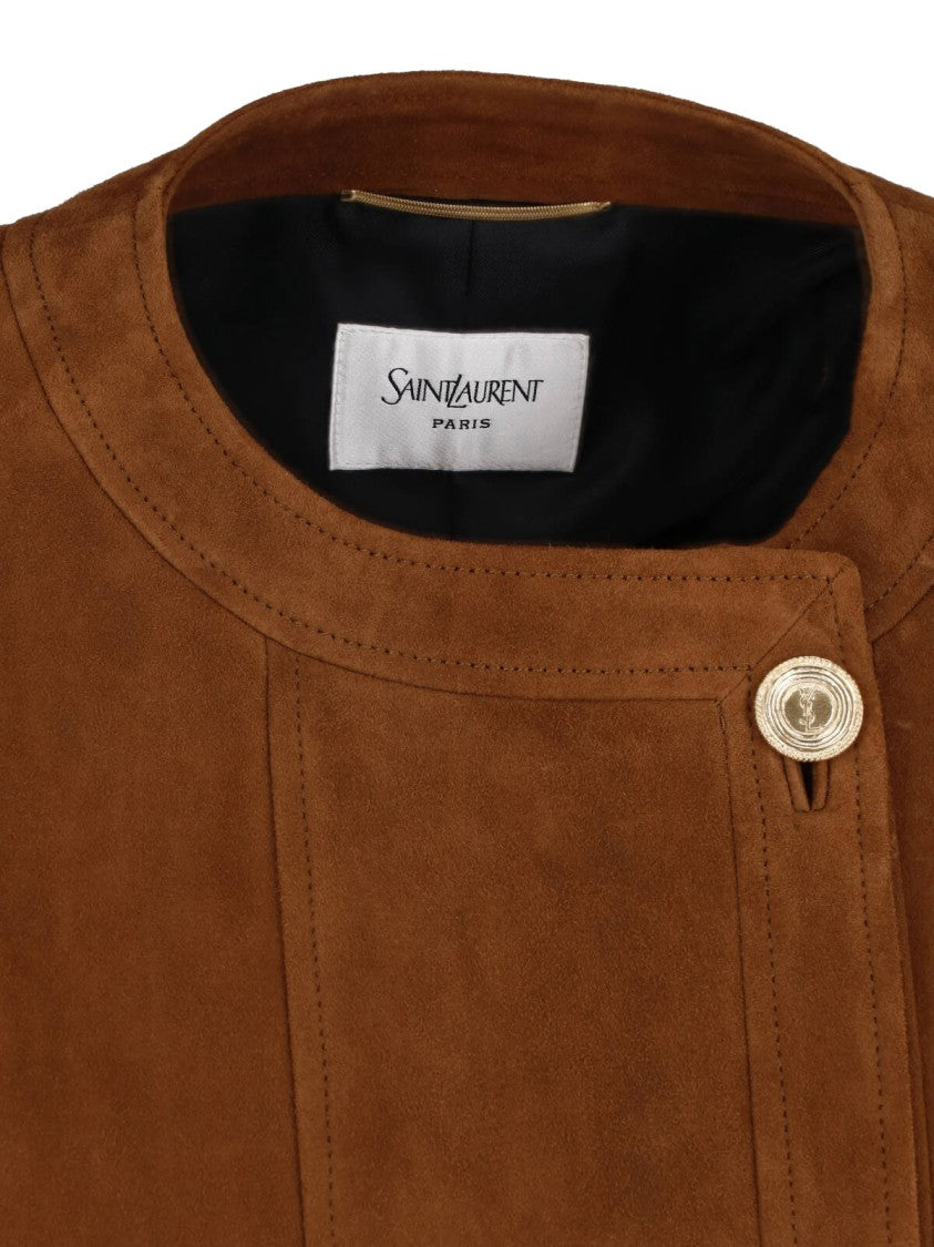 Saint Laurent Brown Suede Jacket