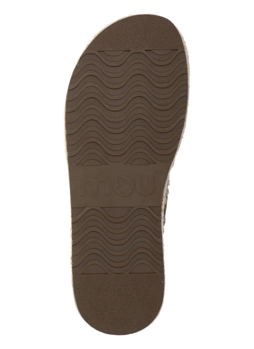 Mou Brown Buckle Upper Belt Sandals