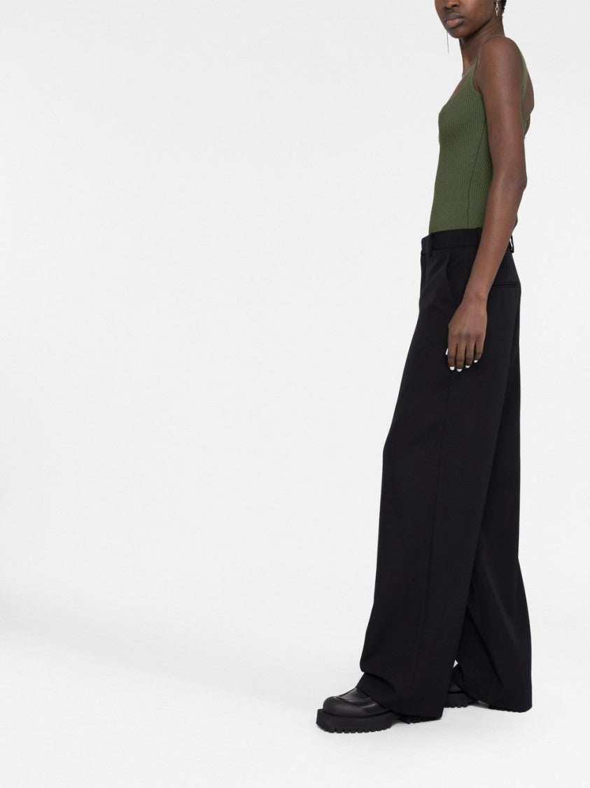 Balmain Mid-Rise Wide-Leg Trousers