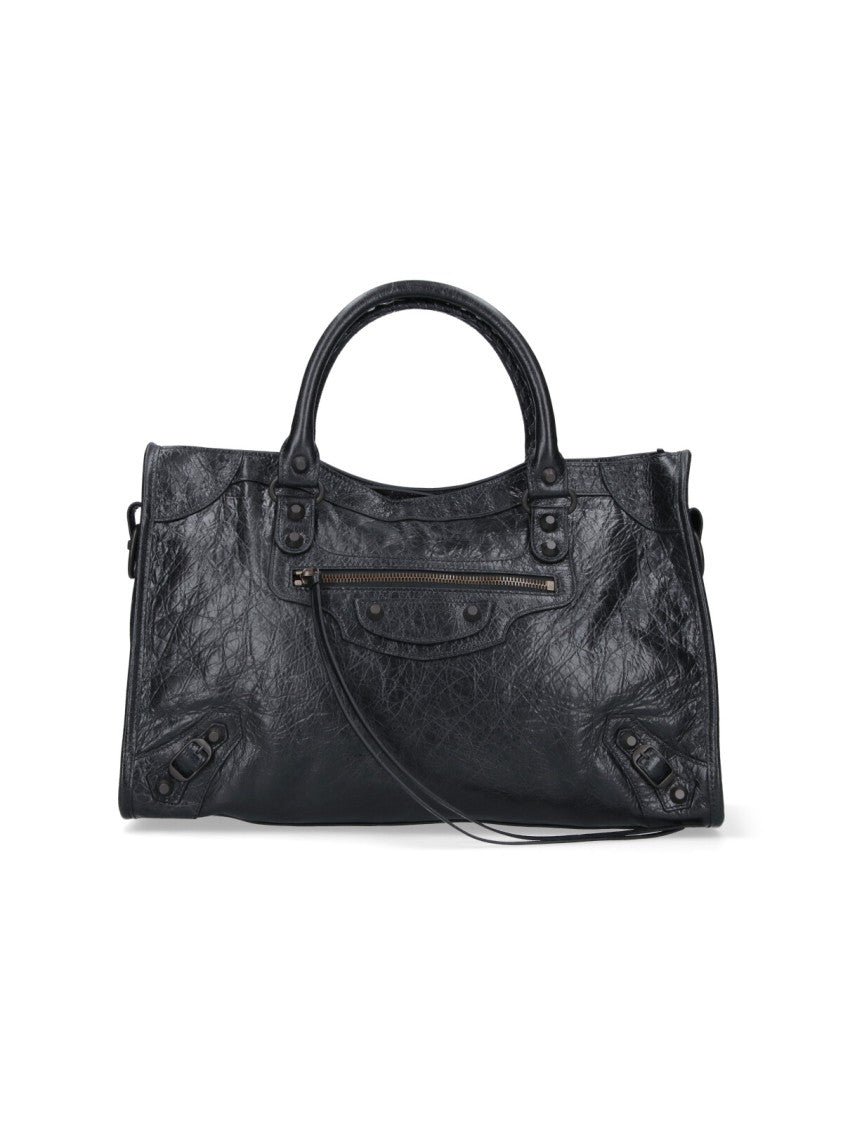 Balenciaga Structured Black Bag With Minimalist Design