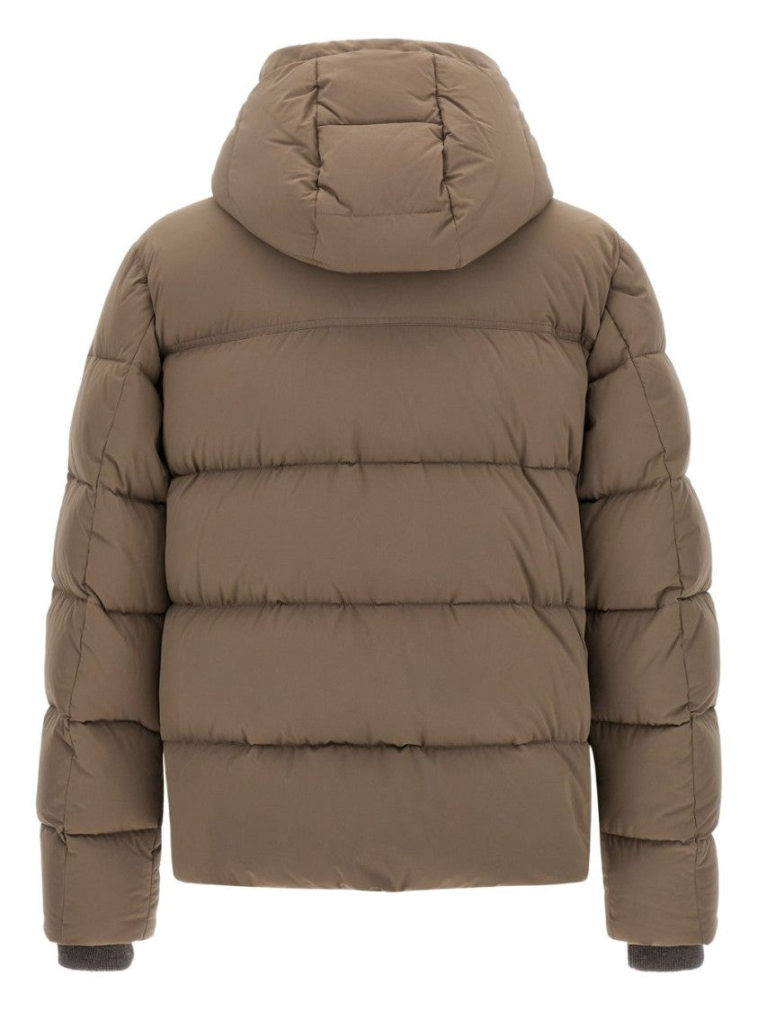 Moorer Short Down Jacket With Hat Alarick