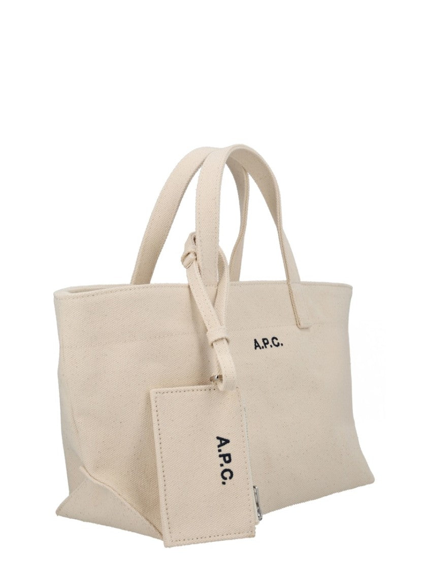 A.P.C. Le Drummer Unbleached Cotton Tote Bag