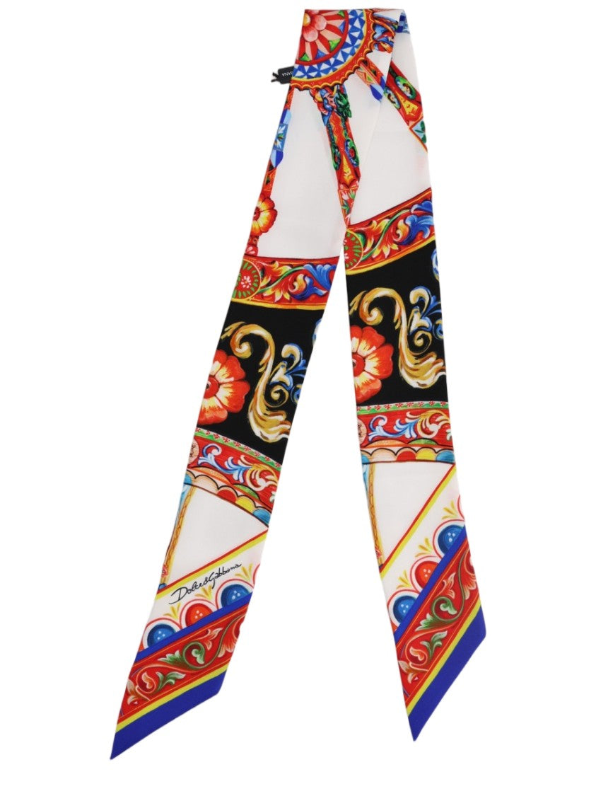 Dolce & Gabbana Patterned Silk Scarf