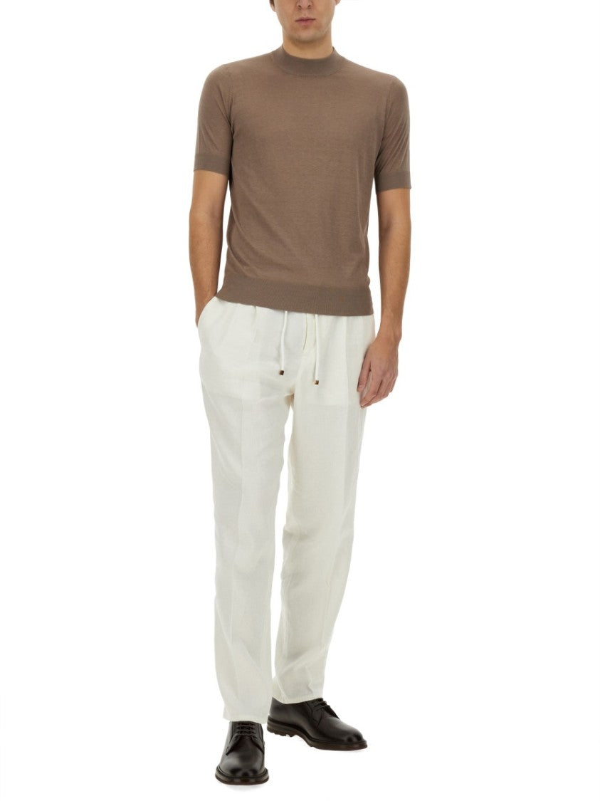 Brunello Cucinelli Relaxed Fit Linen Pants