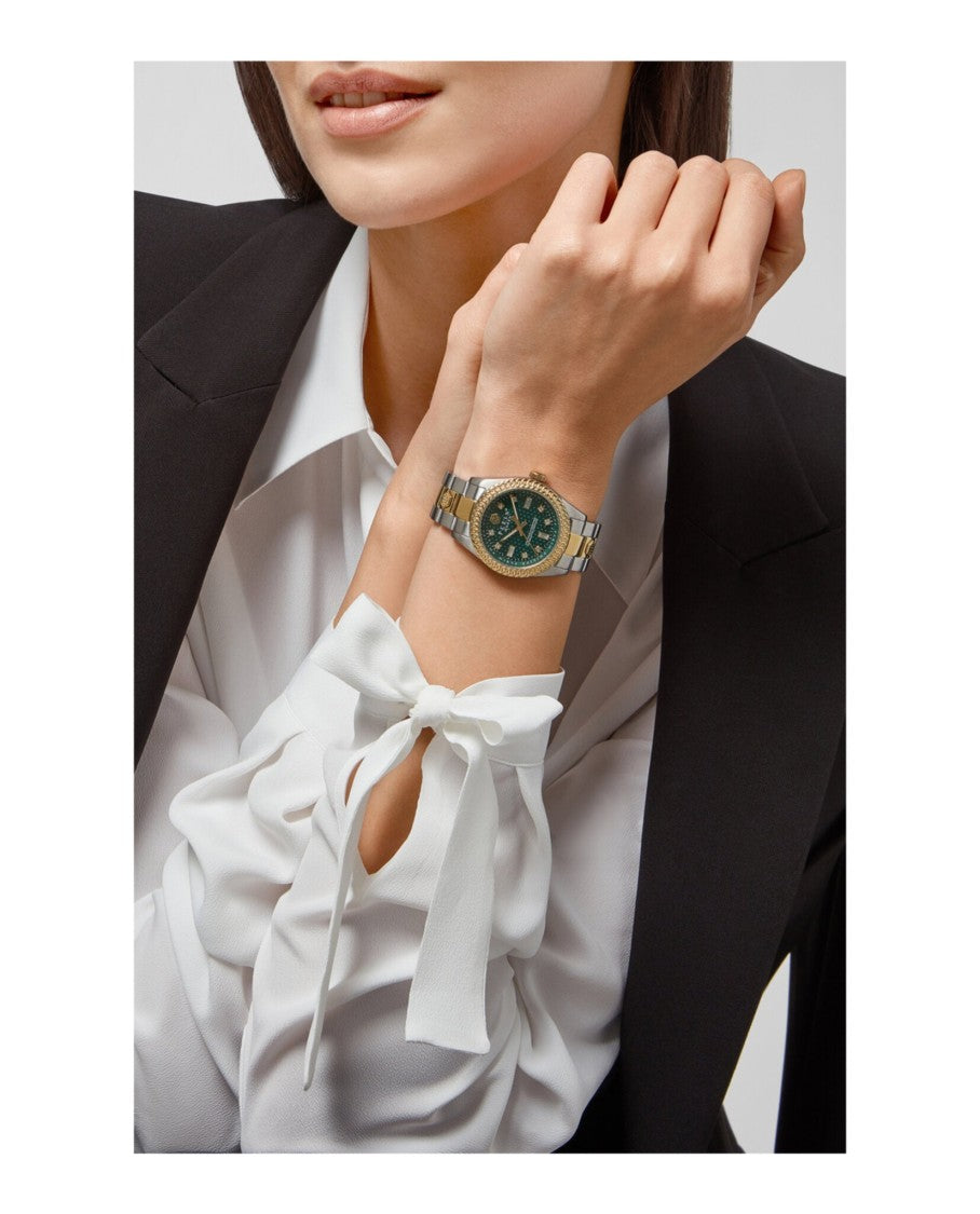 Philipp Plein Quartz Movement Bracelet Watch With Green Sunray Dial