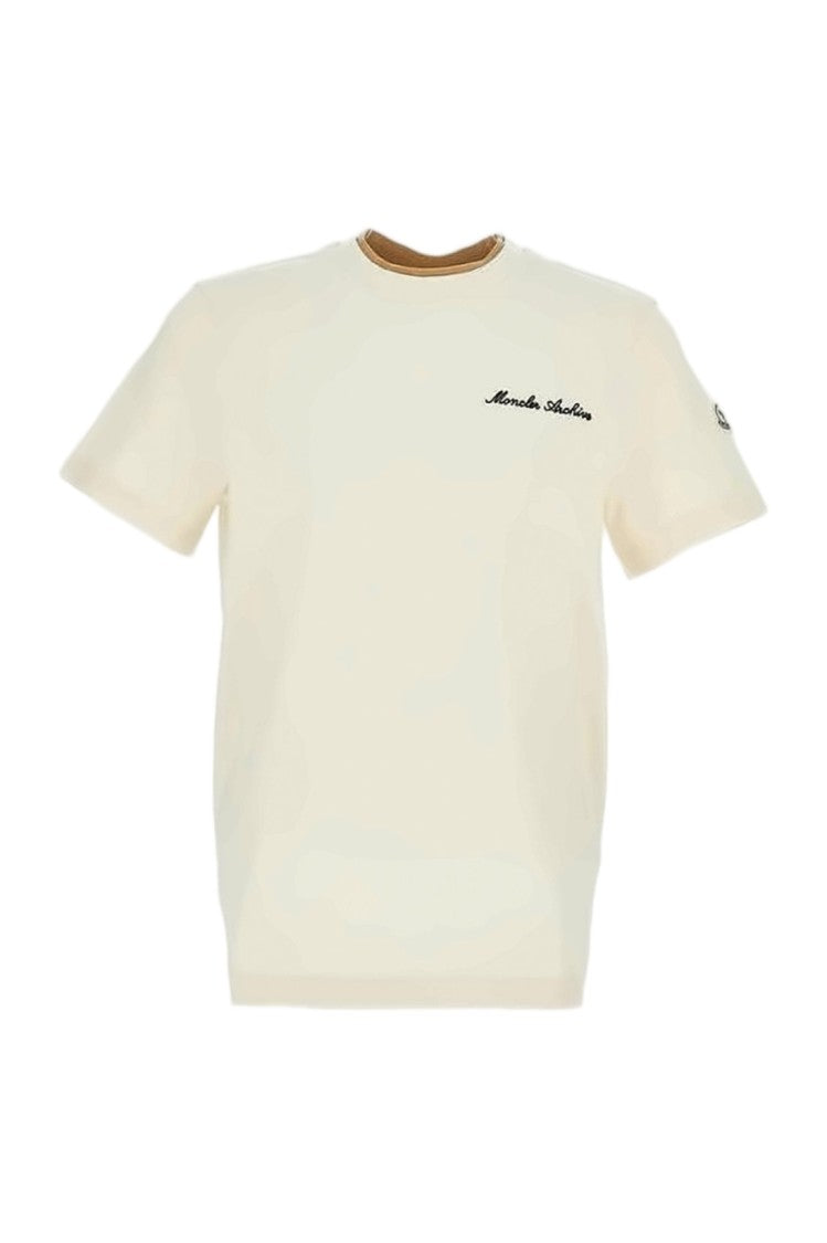 Moncler White Short-Sleeved T-Shirt