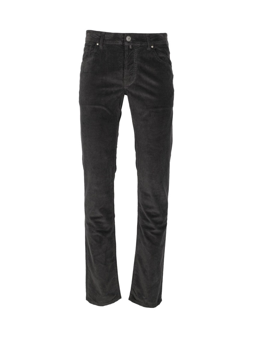 Jacob Cohen Tailored Five-Pocket Slim Fit Pants With Subtle Sheen