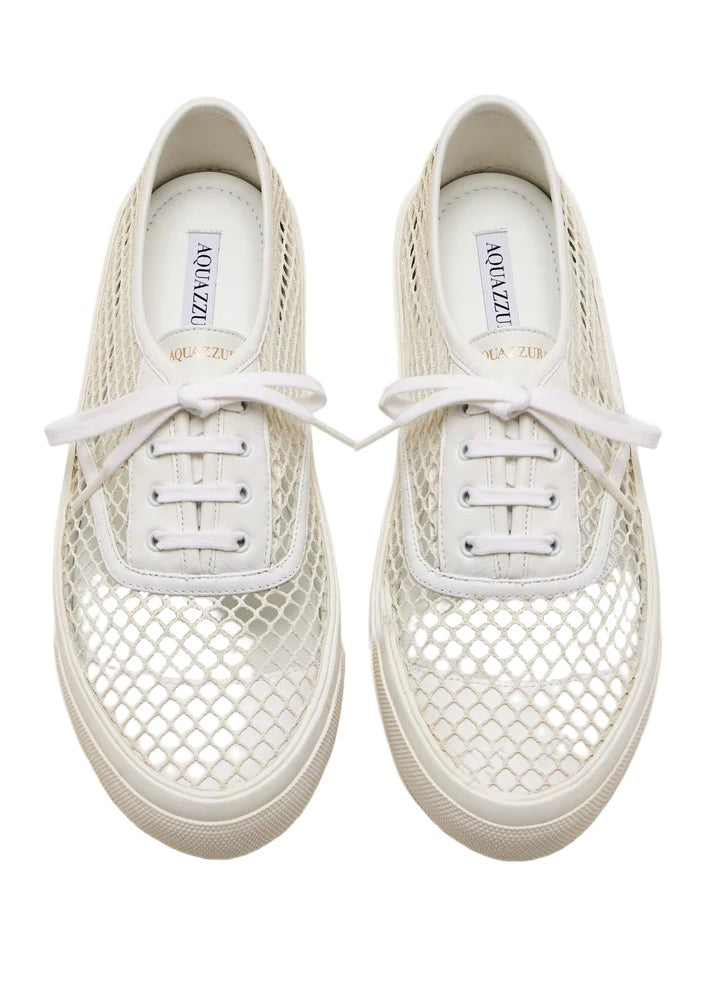 Aquazzura Sheer Mesh Sneakers