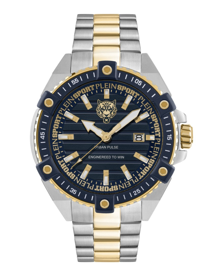 Plein Sport Urban Pulse Bracelet Watch With Blue Enamel Dial