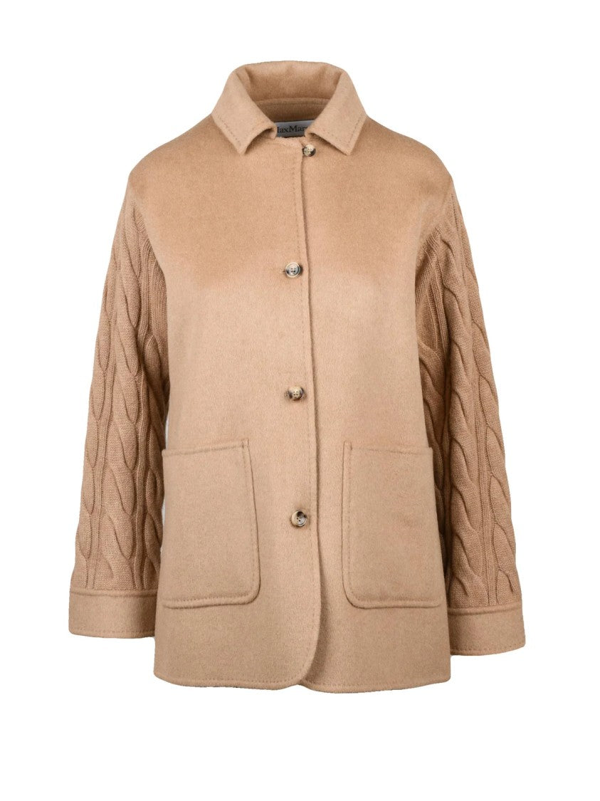 Max Mara Beige Camel Unlined Jacket