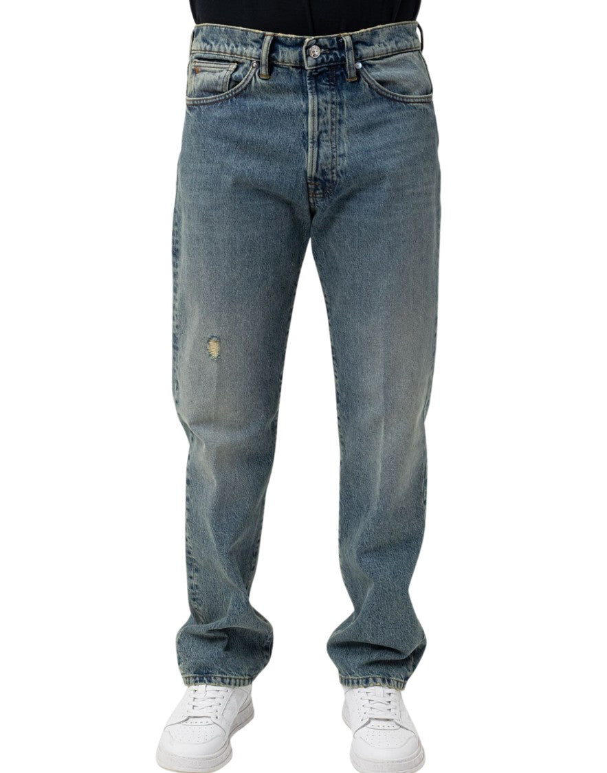 Nine In The Morning Straight-Fit Medium-Wash Denim Nathan Jeans