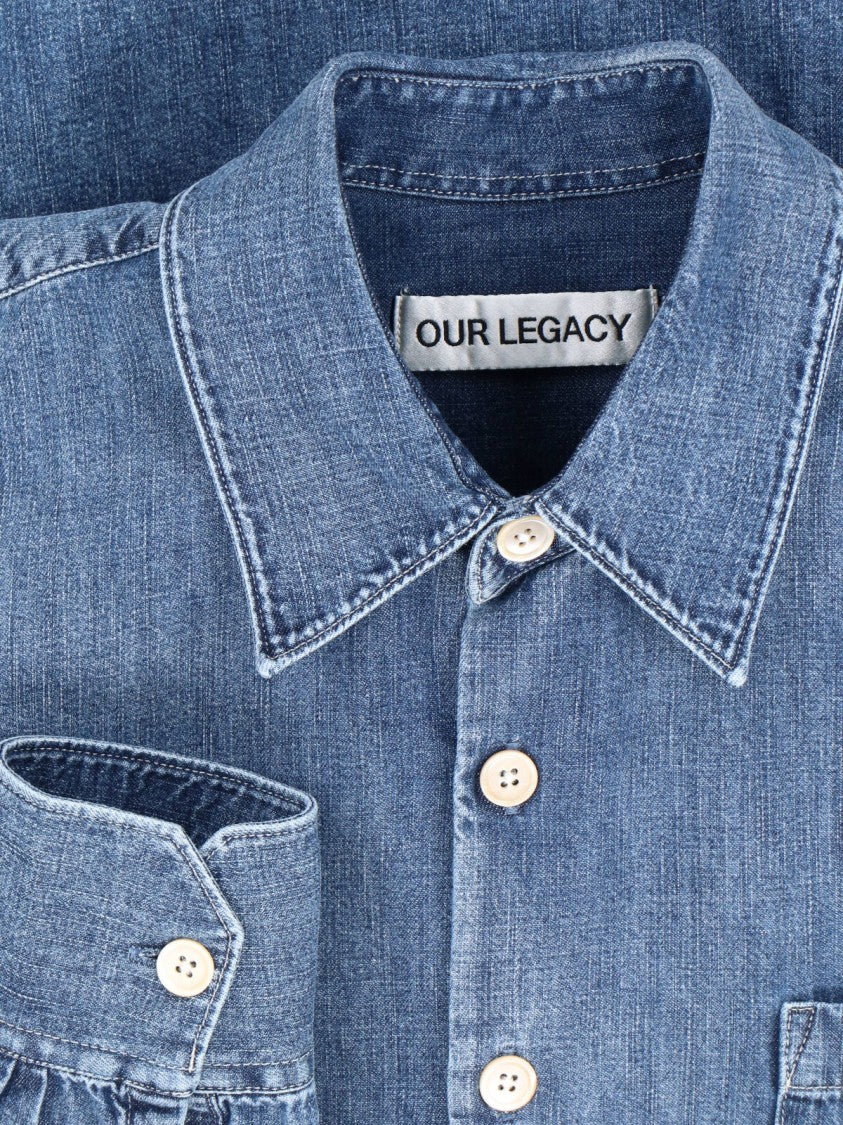 Our Legacy Multicolour Patchwork Organic Cotton Shirt