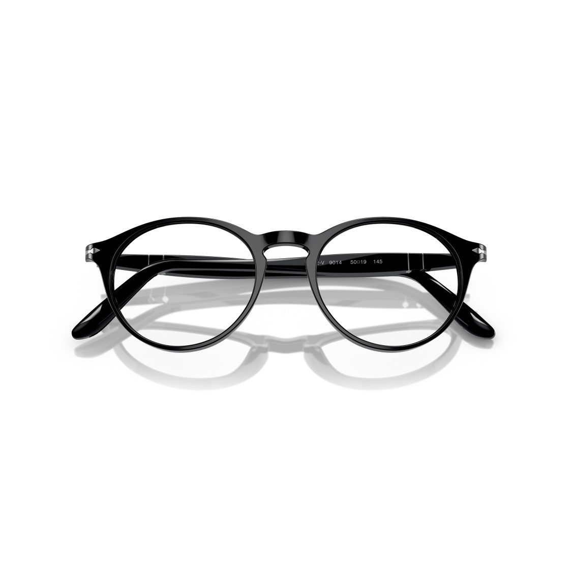 Persol 0Po3092v Glossy Black Acetate Round Frame Eyeglasses