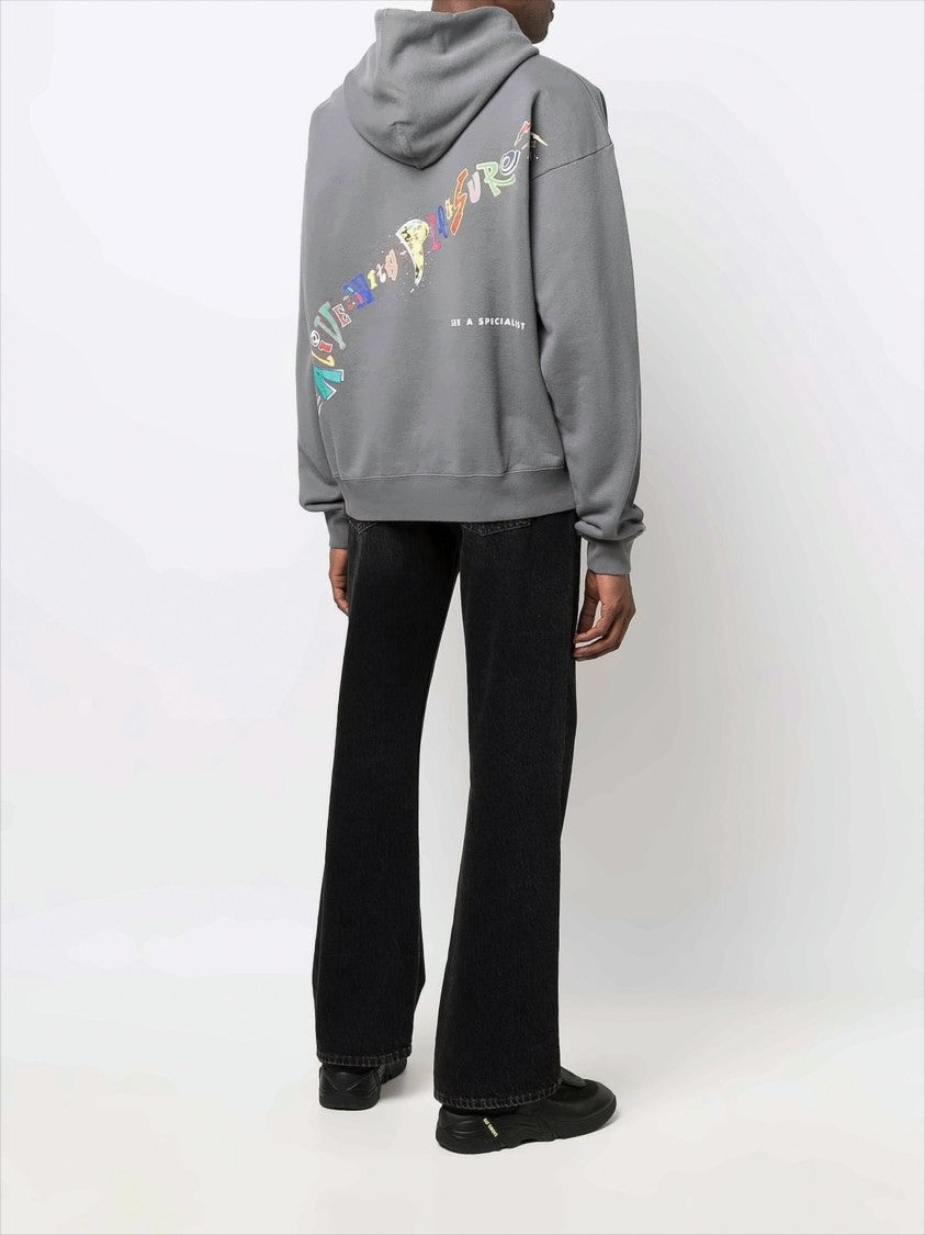 Martine Rose Relaxed Fit Colorful Lettering Hoodie