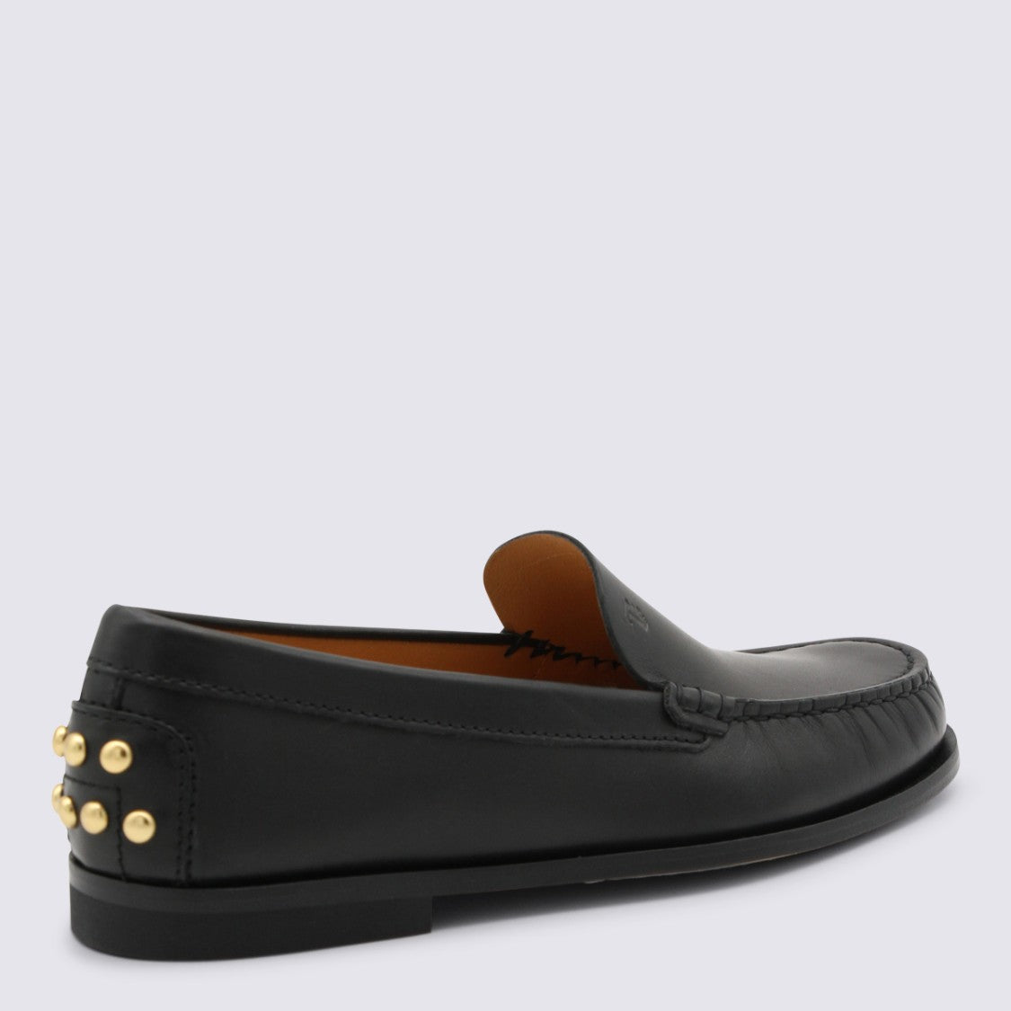 Tod's Black Leather Loafers