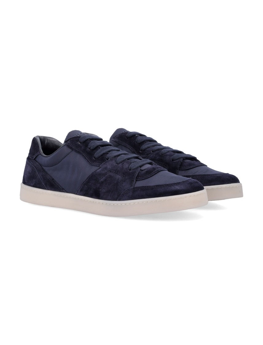 Prada Suede And Re-Nylon Sneakers With Rubber Cupsole