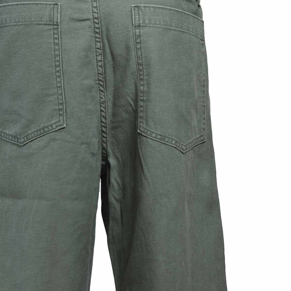 Mother High-Waisted Green Cotton Denim Jeans