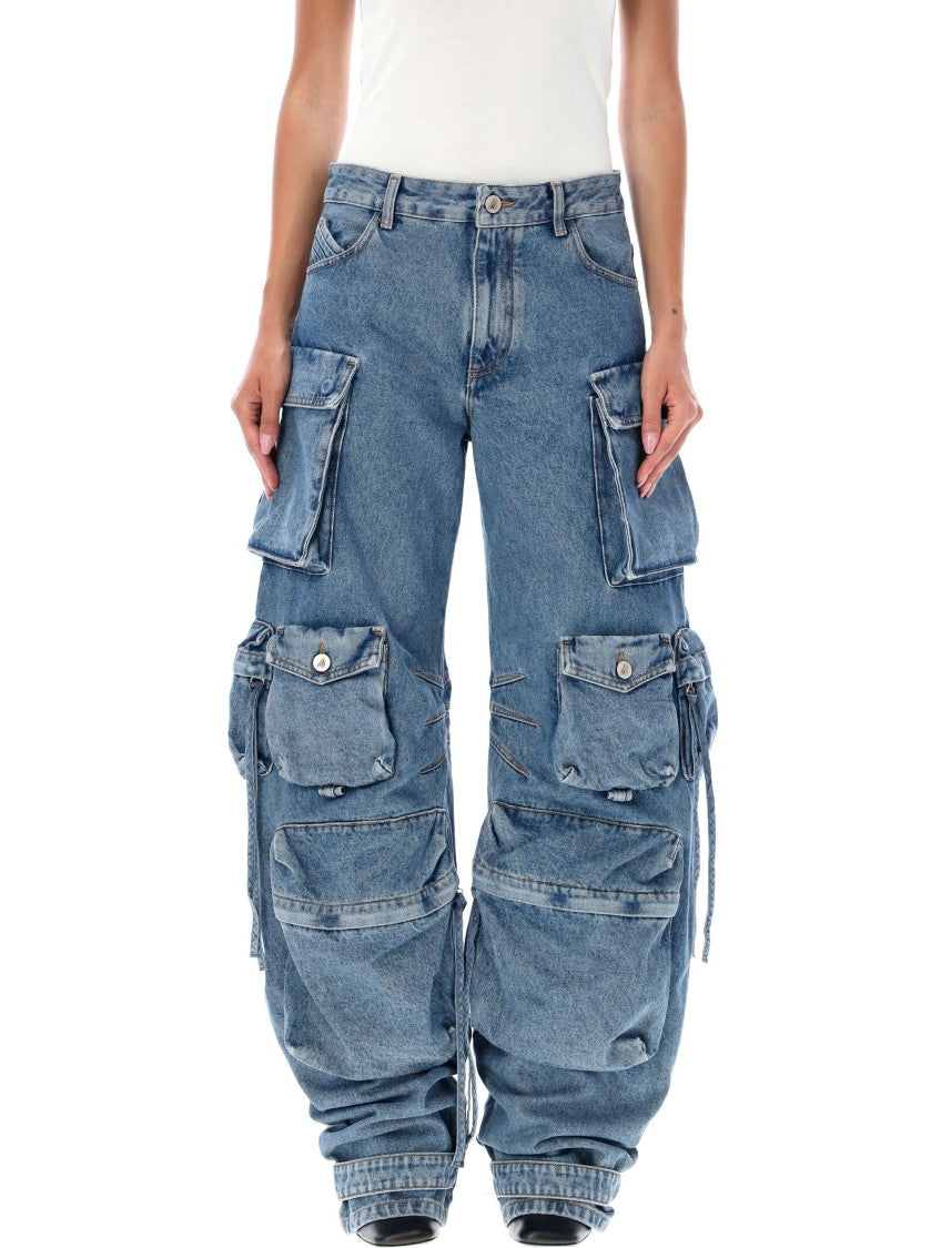 The Attico Fern Cargo Jeans