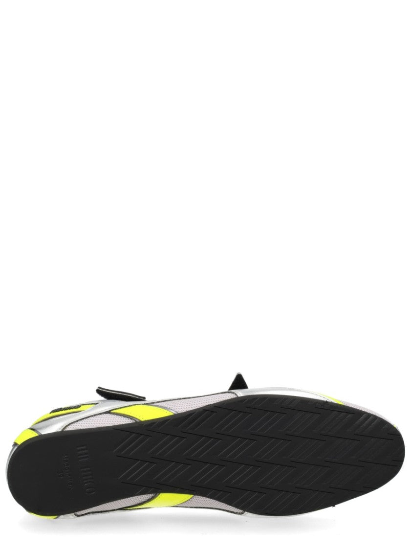 The Attico Silver Floor01 Metallic Mesh Flats