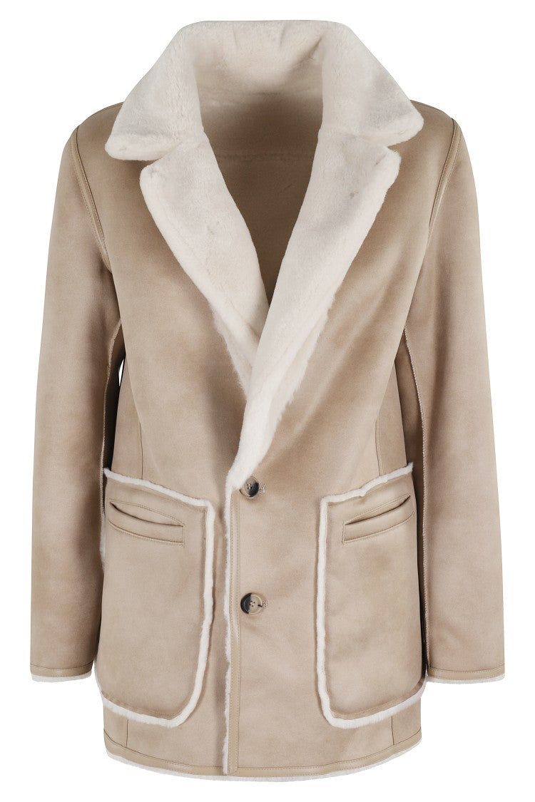 Urbancode Reversible Cream Faux Fur Short Coat