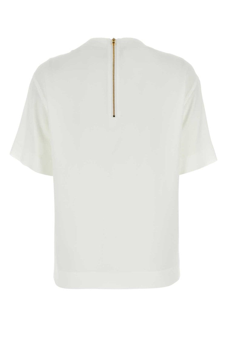 Moschino White Crepe T-Shirt
