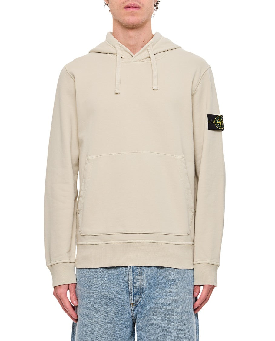 Stone Island Classic Hooded Sweatshirt With Kangaroo Pocketlogo Patch