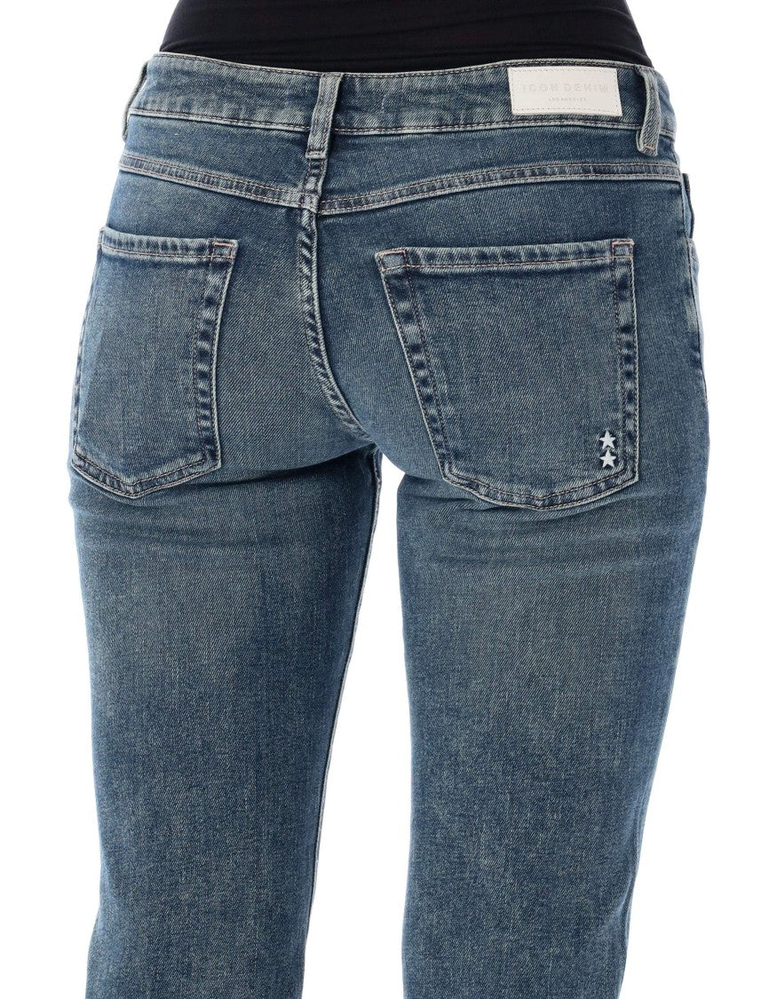 Icon Denim Kendy After Dark Mid-Rise Flared Jeans