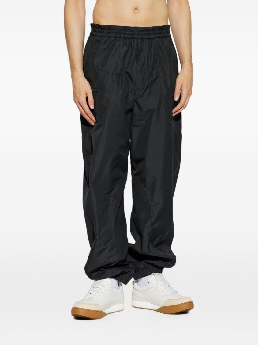 Givenchy Black Relaxed Fit Elastic Waistband Trousers