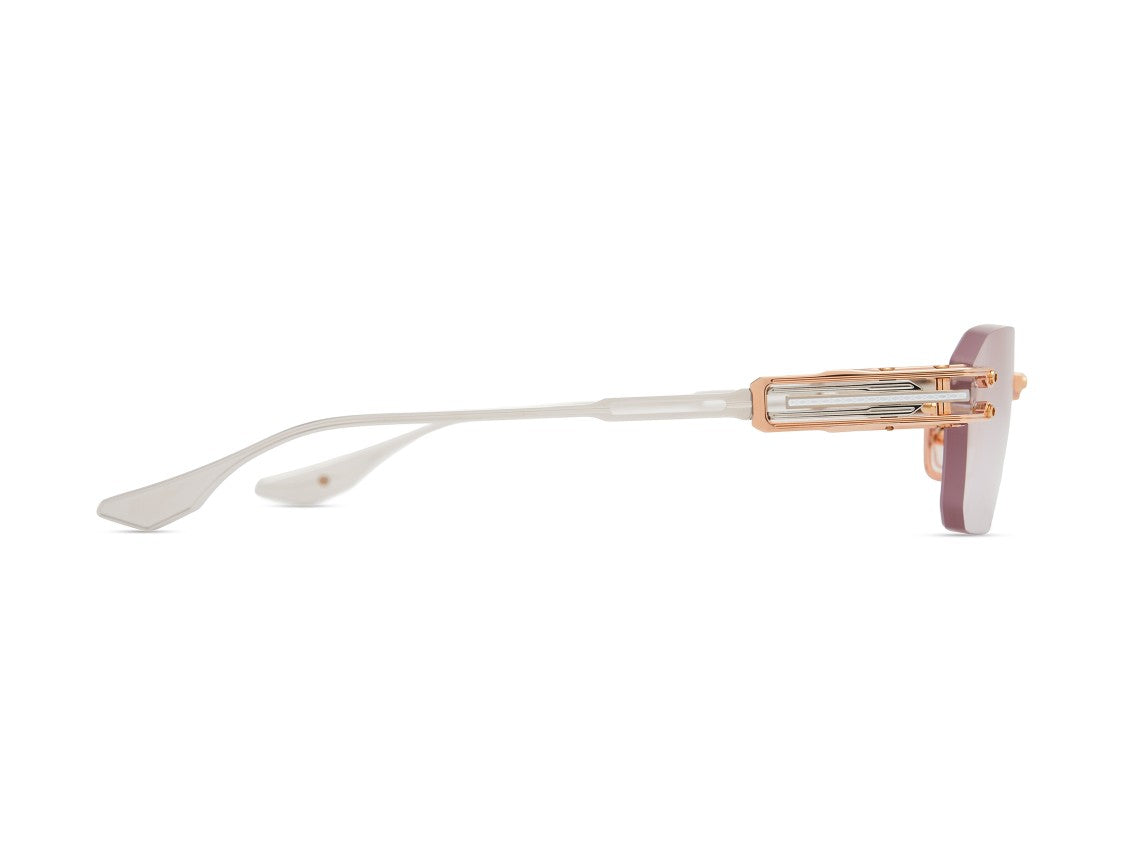Dita Rose Gold Hyperlux-3000 Rimless Geometric Sunglasses