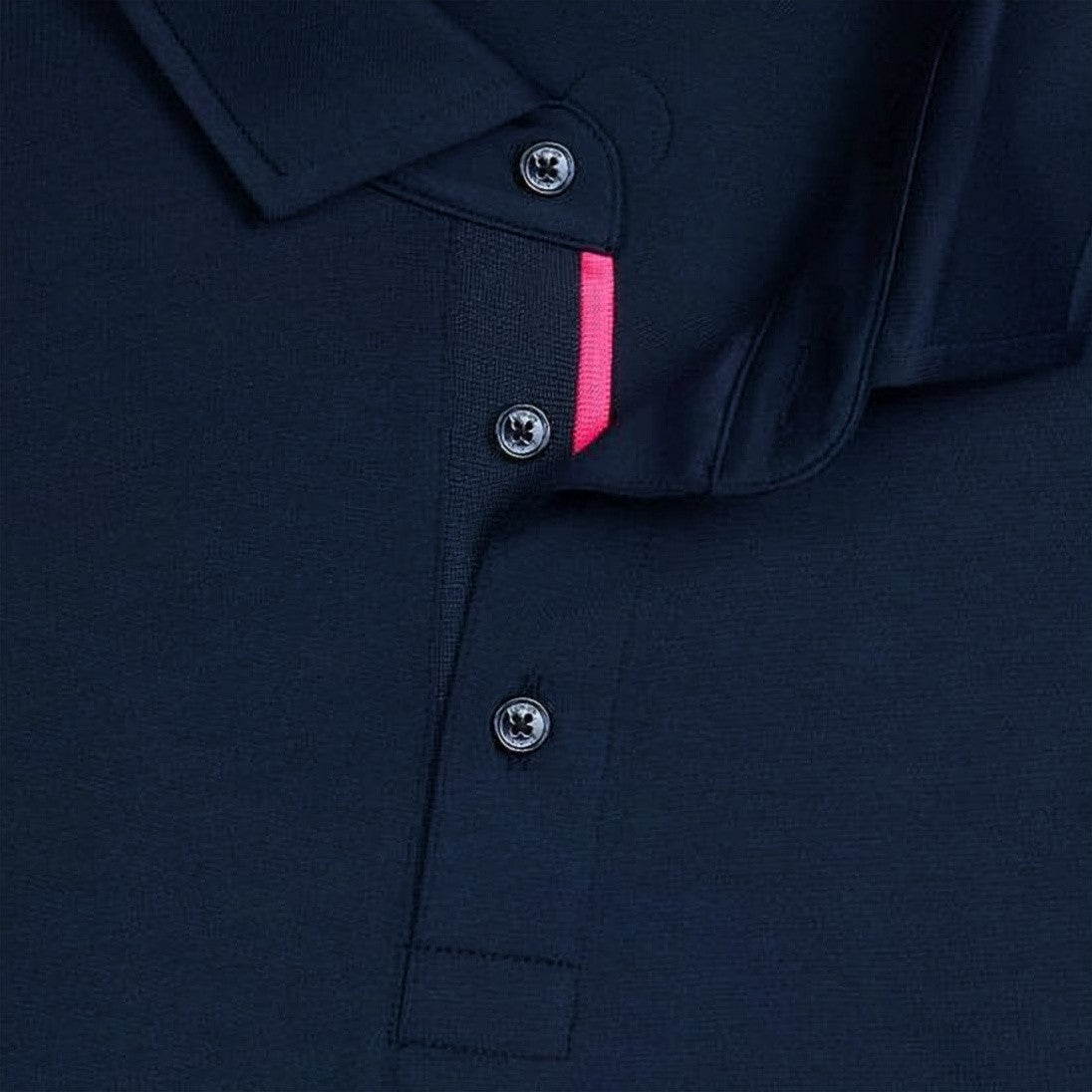 Gfore Blue Short-Sleeve Classic Three-Button Polo