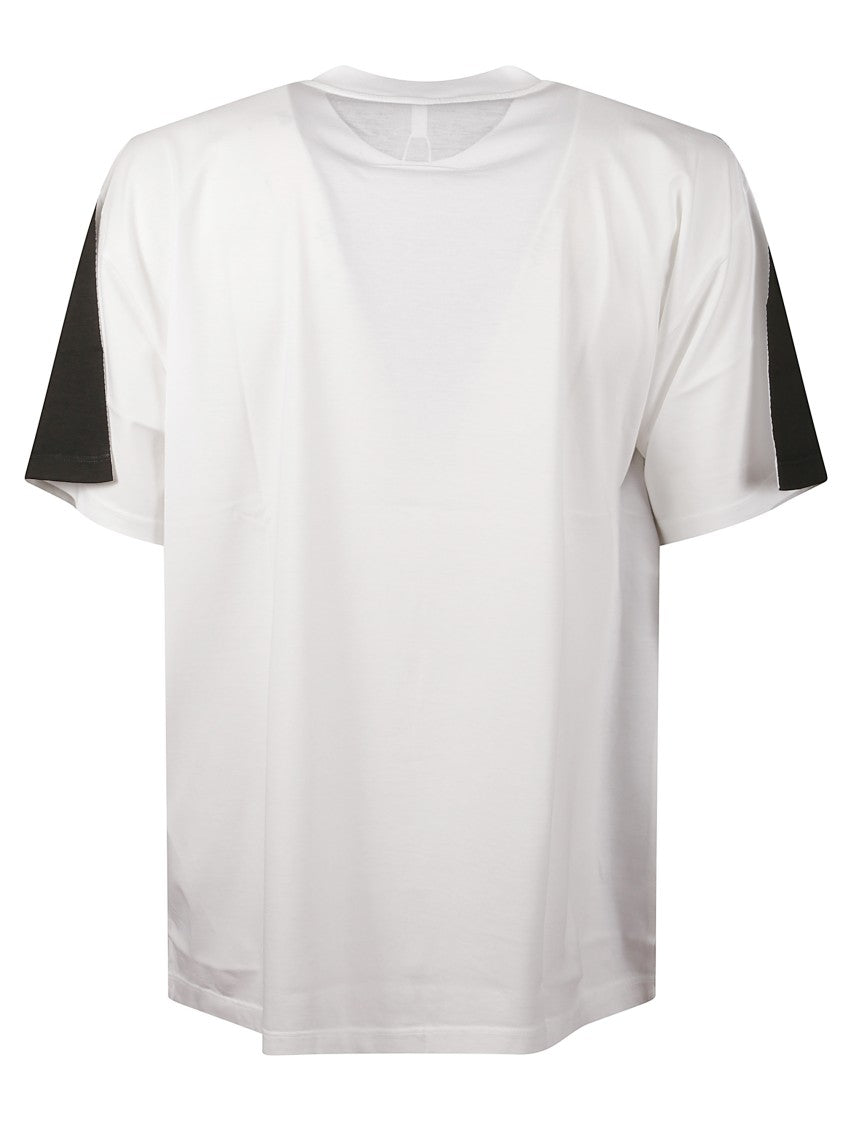 Mm6 By Maison Margiela Relaxed Fit Cotton T-Shirt With Distinctive Tag Detail