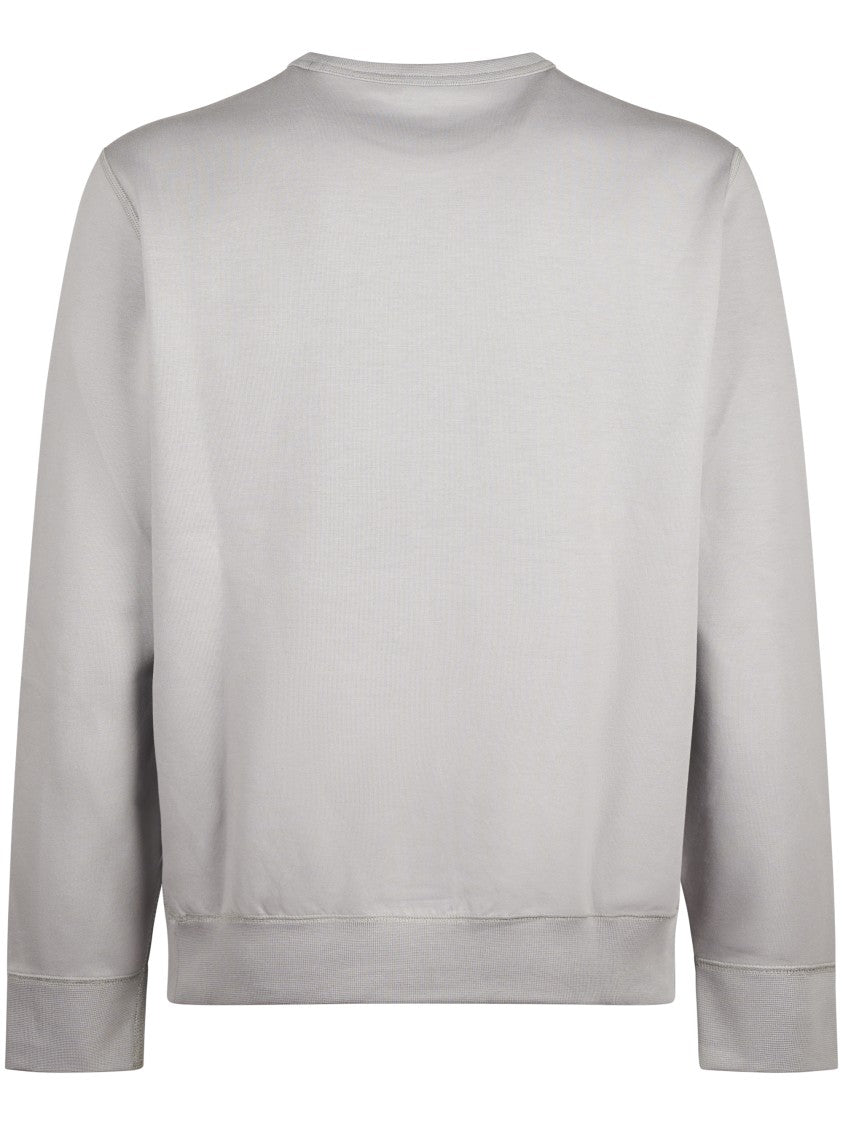 Polo Ralph Lauren Grey Sweater With Subtle Stitch Detail