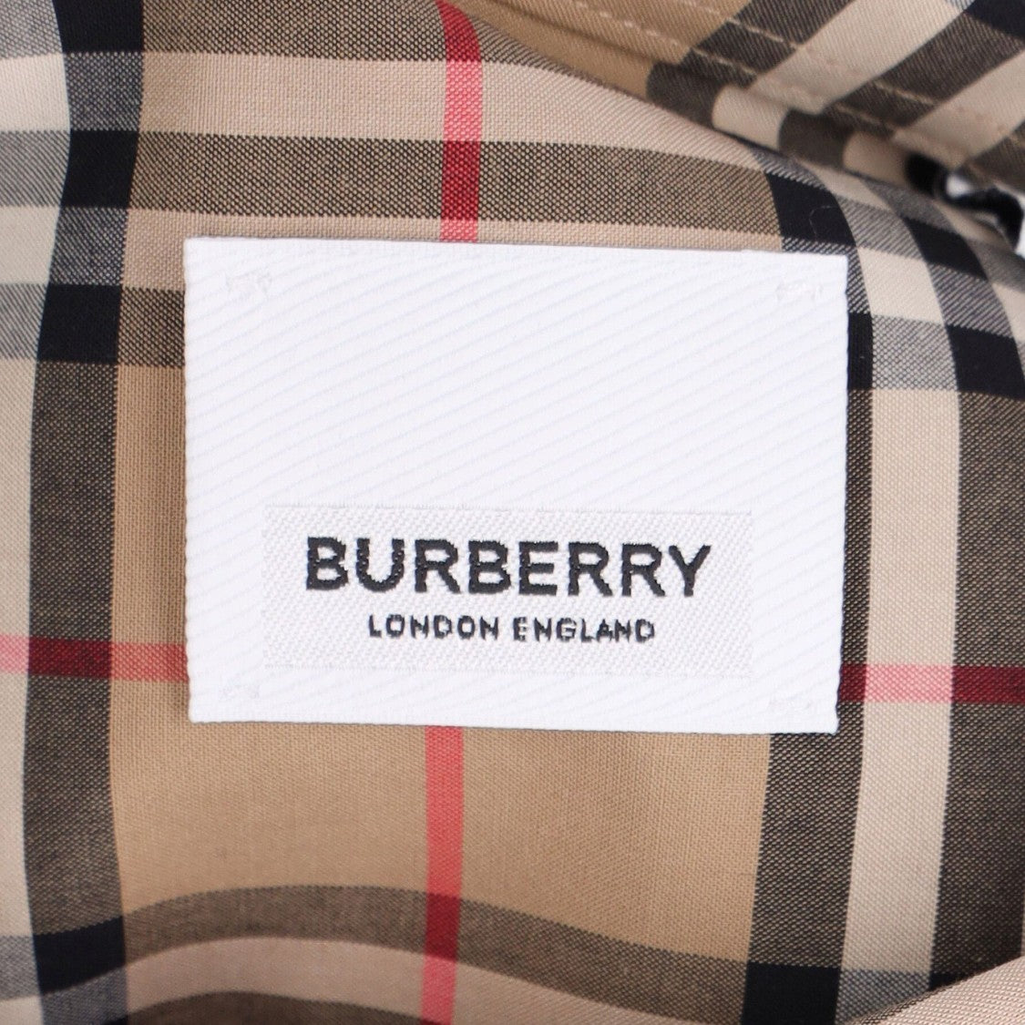 Burberry Short-Sleeved Checked Shirt With Classic Collar And Curved Hem