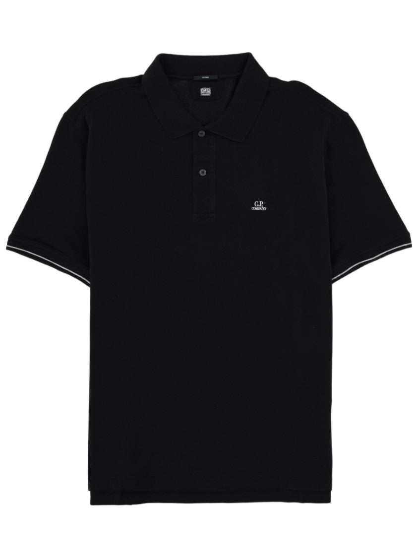 C.P. Company Polo Col Logo Cotton-Blend Shirt