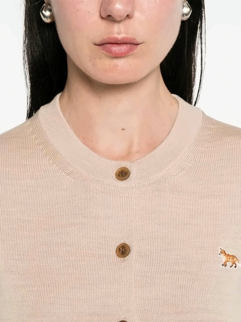Maison Kitsuné Baby Fox Merino Wool Cardigan