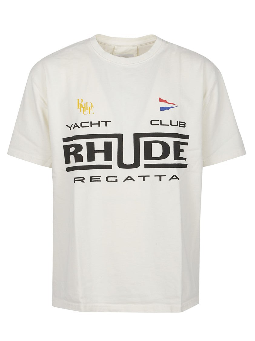 Rhude Regatta Club Boxy-Fit Cotton Printed T-Shirt