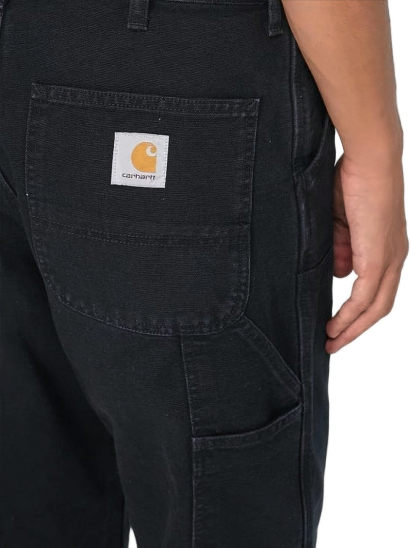 Carhartt Wip Relaxed Fit Black Denim Pants